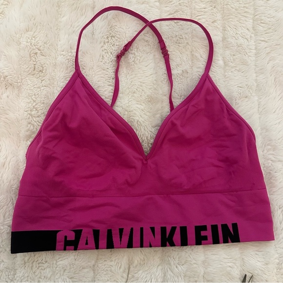 Lot of 5 Quality Sports Bras Size Small S Champion, Calvin Klein Etc EUC - Picture 6 of 10